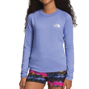 Girl's The North Face Amphibious Long Sleeve Sun Shirt NWT Purple Large